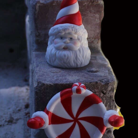 Vintage 1990s PartyLite Candle Snuffer | Peppermint Holiday Decor | Discontinued - Picture 6 of 16